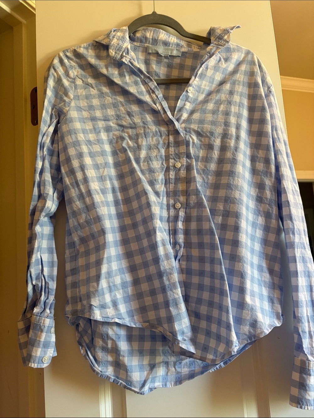 Hill House Light Blue Gingham Button-Down Shirt